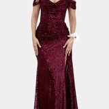 LITHUA Bordo / S Andrea | Undinė suknelė