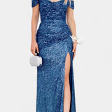 LITHUA Elektrinė mėlyna / S Andrea | Undinė suknelė