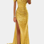 LITHUA Geltona / S Andrea | Undinė suknelė