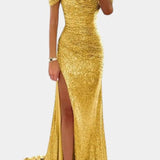 LITHUA Geltona / S Andrea | Undinė suknelė