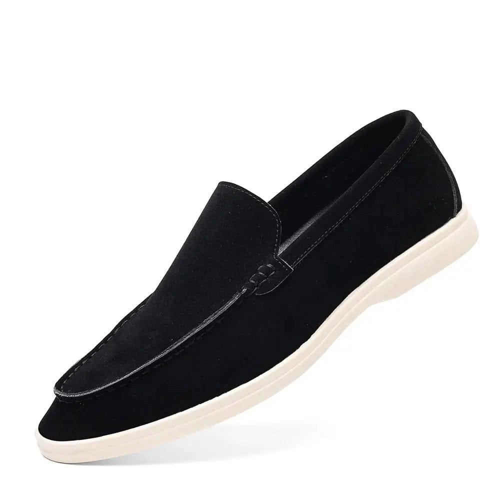 LITHUA Juoda / 39 Prabangūs Suede Loaferiai