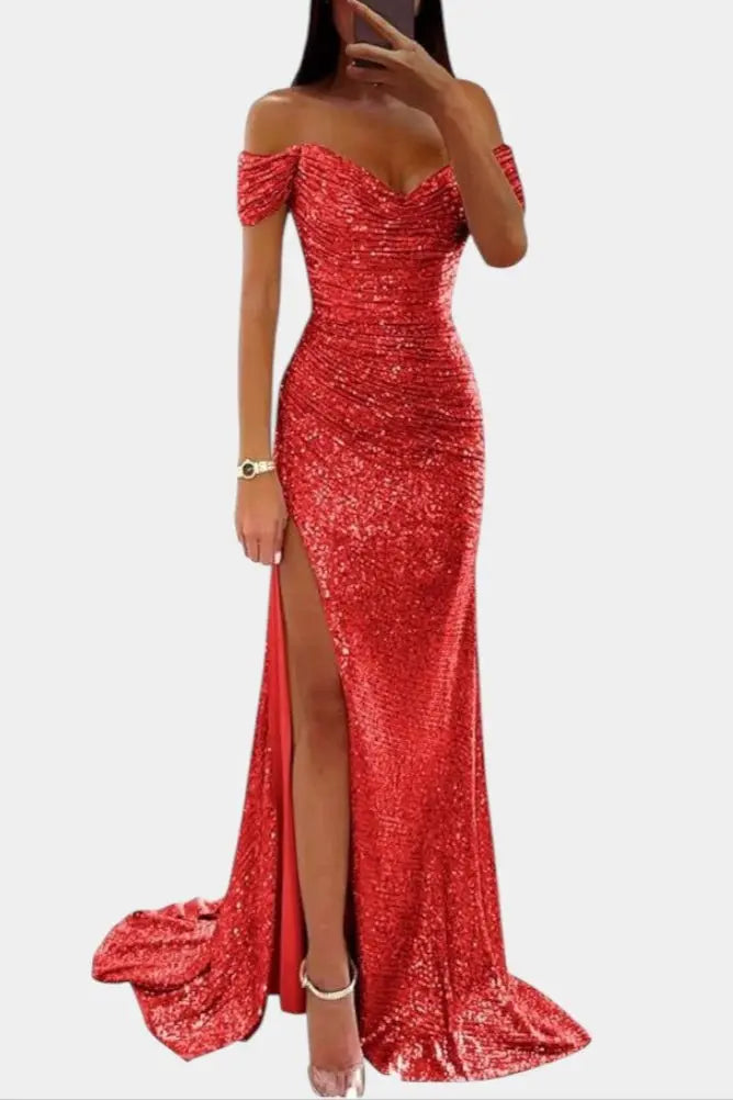 LITHUA Raudona / S Andrea | Undinė suknelė