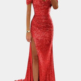 LITHUA Raudona / S Andrea | Undinė suknelė