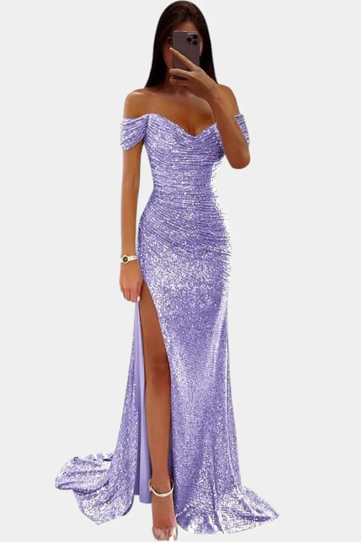 LITHUA Violetinė / S Andrea | Undinė suknelė