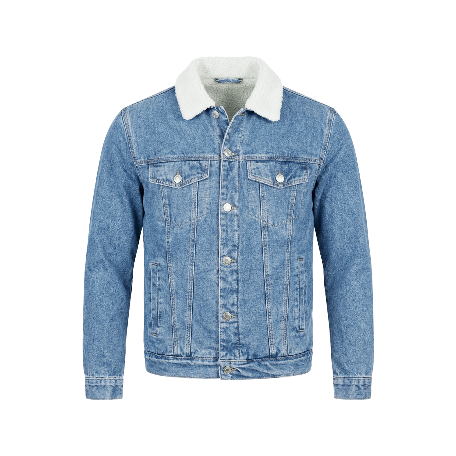Velira ΑΝΔΡΙΚΑ ΜΠΟΥΦΑΝ Vyriškas džinsinis švarkas su kailio pamušalu