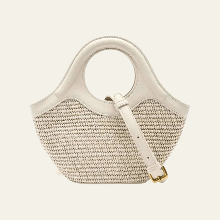 Velira Bags Balta / Standartinis Astrid Nertinė Mini Tote Rankinė