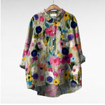 Velira blouse Raštas 11 / S 55-65KG Mireva - Elegantiška Vintage Bluzonė