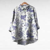 Velira blouse Raštas 3 / S 55-65KG Mireva - Elegantiška Vintage Bluzonė