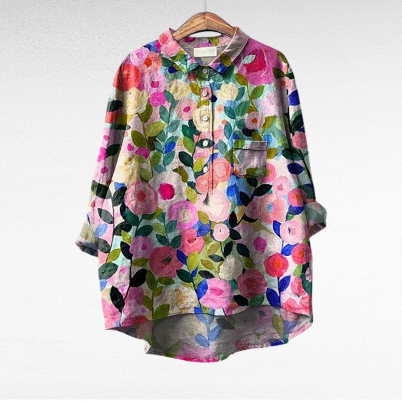 Velira blouse Raštas 5 / S 55-65KG Mireva - Elegantiška Vintage Bluzonė