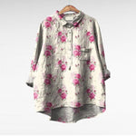 Velira blouse Raštas 6 / S 55-65KG Mireva - Elegantiška Vintage Bluzonė