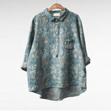 Velira blouse Raštas 8 / S 55-65KG Mireva - Elegantiška Vintage Bluzonė