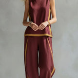 Velira Bordo / XS Leila™ | Elegantiškas dviejų dalių kostiumas