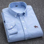Velira Camisa Masculina Cavalins Manga Longa Šviesiai mėlyna / XS Vyriška ilgaamžė marškiniai Cavalins