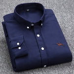 Velira Camisa Masculina Cavalins Manga Longa Tamsiai mėlyna / XS Vyriška ilgaamžė marškiniai Cavalins