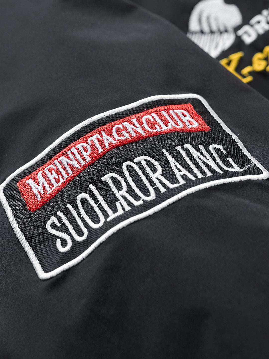 Velira Coats & Jackets Laisvalaikio Siuvinėta Lenktinė Striukė