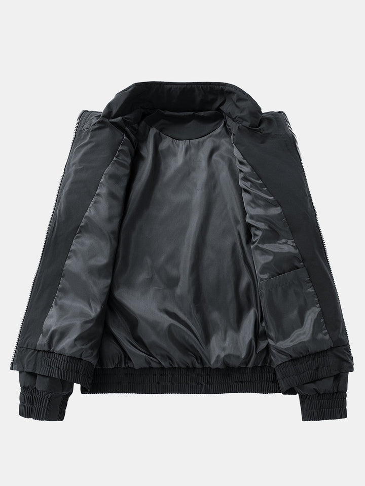 Velira Coats & Jackets Laisvalaikio Siuvinėta Lenktinė Striukė