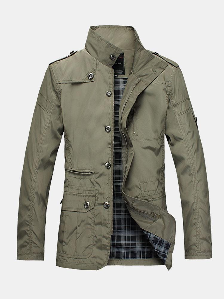 Velira Coats & Jackets ruda / S Mygtukų Užtrauktukas Kaklo Striukė
