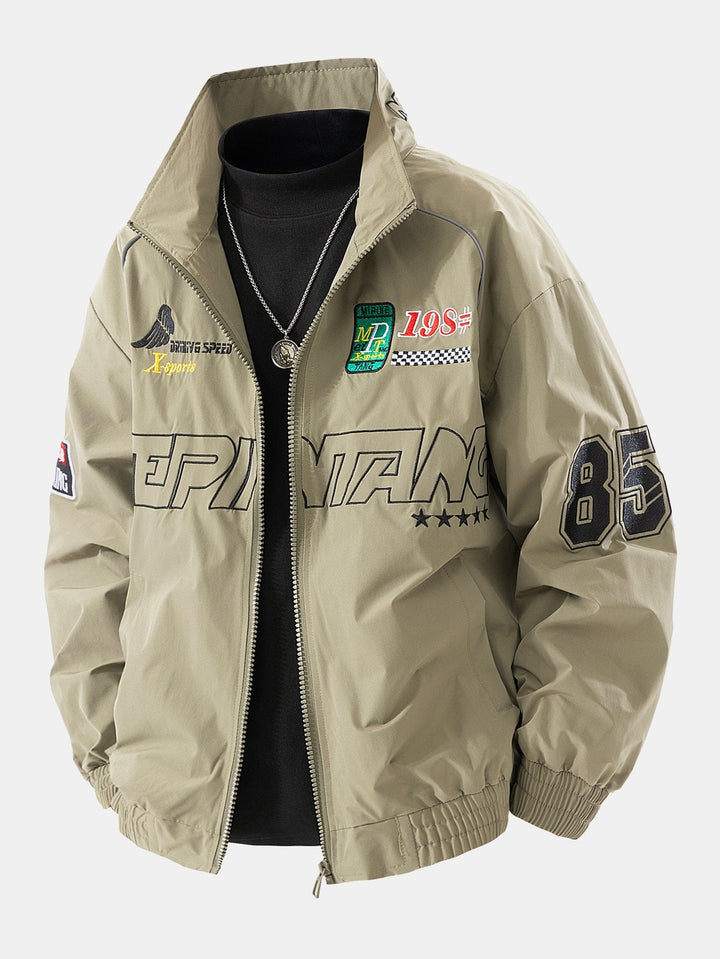 Velira Coats & Jackets šviesiai ruda / S Laisvalaikio Siuvinėta Lenktinė Striukė