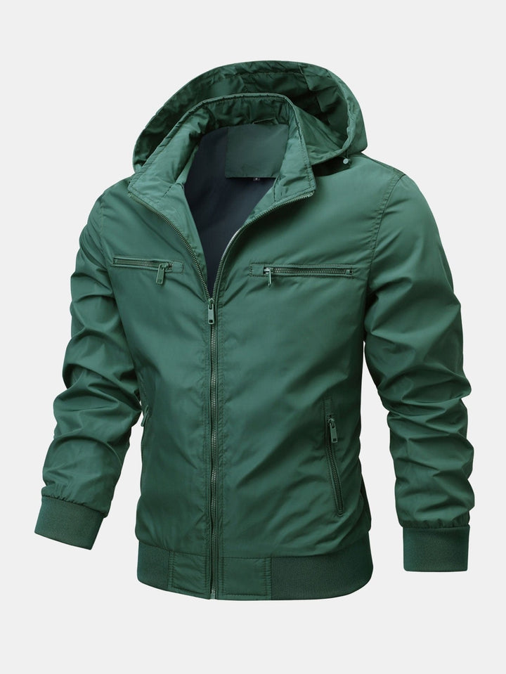 Velira Coats & Jackets tamsiai žalia / S Nuimamas gobtuvas striukė