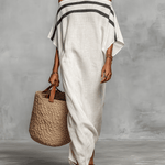 Velira DRESSES Balta / XS Minimalistinis lininis maxi suknelė