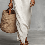 Velira DRESSES Minimalistinis lininis maxi suknelė