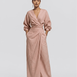 Velira DRESSES Rosa Lino Maxi Suknelė V-Kaklu