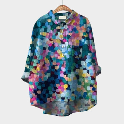 Fiorenza™ | Lino blusa su išskirtiniu dizainu