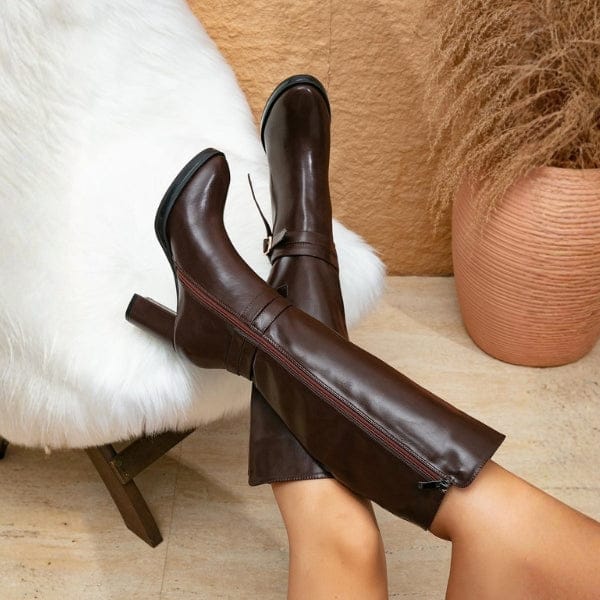Velira Footwear Women Ciuricho dirželių aukšti batai