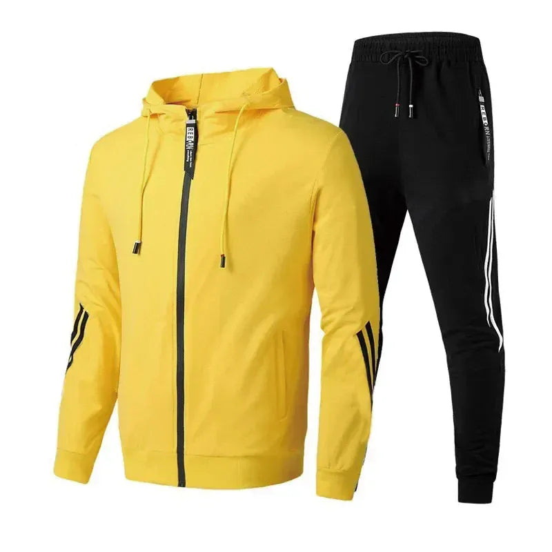 Velira Geltona / XS Elegantiškas Vyrų Sportinis Komplektas