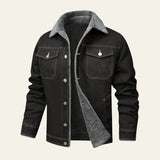 Velira Jackets & Overcoats Juoda / M Monrealo džinsinis šerpos švarkas