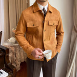 Velira Jackets & Overcoats Kortinos Suede Apykaklės Švarkas