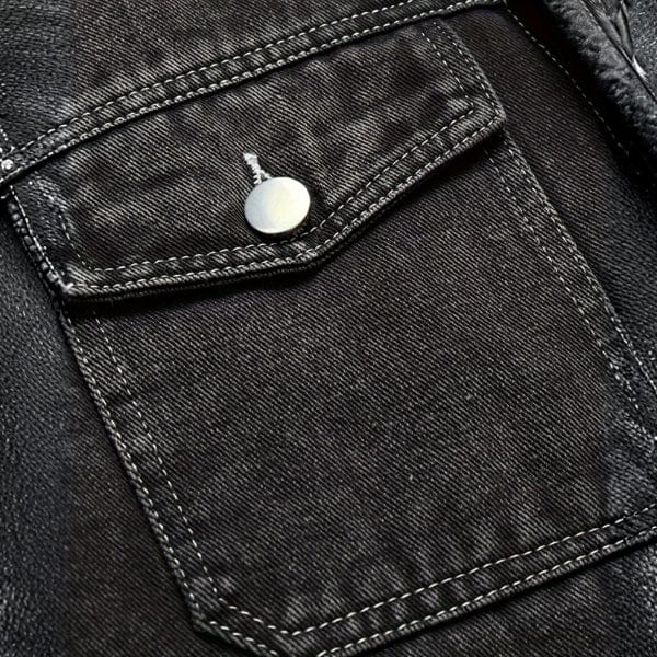Velira Jackets & Overcoats Monrealo džinsinis šerpos švarkas