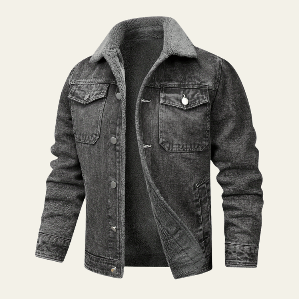 Velira Jackets & Overcoats Pilka / M Monrealo džinsinis šerpos švarkas