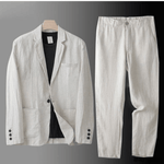Velira linen Bežinė / M Elegantiškas Lino Komplektas