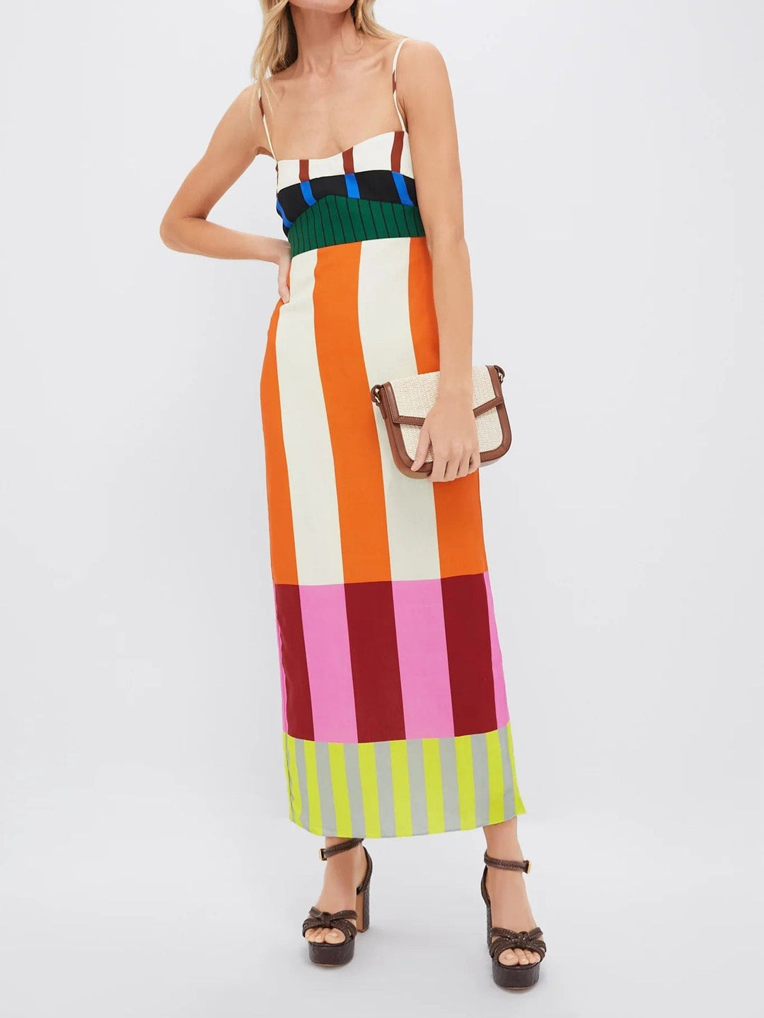 Velira Maxi Dress Daugiaspalvė1 / S Bengal Multi Paloma Vasaros Maxi Suknelė