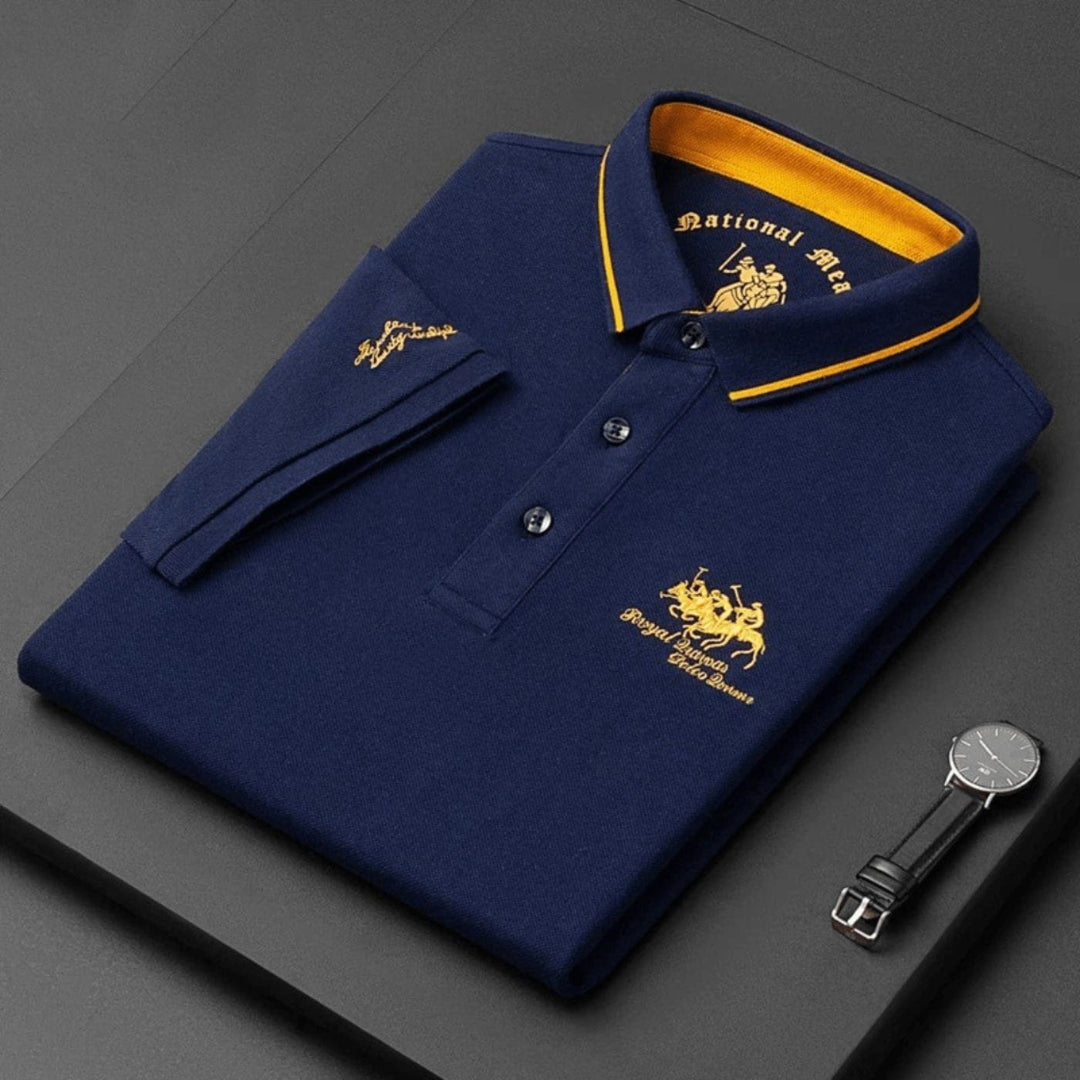 Velira Mėlyna / M Jean™ | Prabangi polo marškiniai