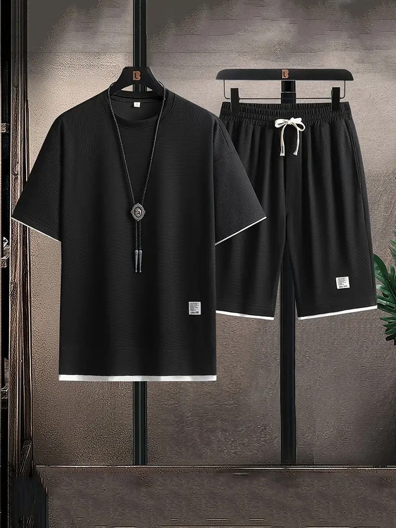 Velira Men's Apparel Juoda / M Elegantiškas Megztinis Poilsio Komplektas