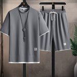 Velira Men's Apparel Pilka / M Elegantiškas Megztinis Poilsio Komplektas
