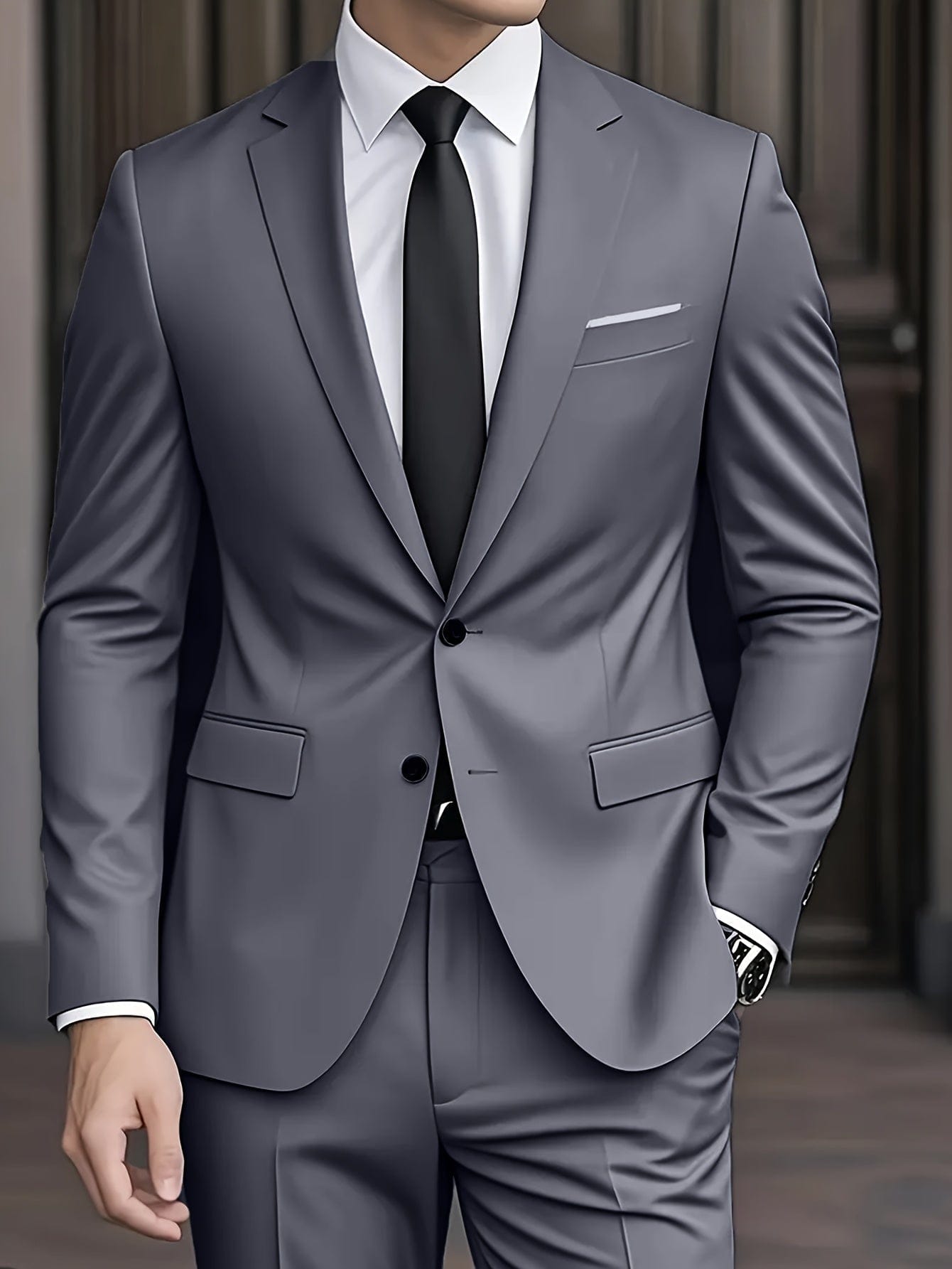 Velira Men Suits Elegantiškas Vyrų Kostiumas