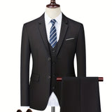 Velira Men Suits Juoda / S Elegantiškas Vyrų Kostiumas