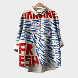 Velira Mila™ | Laiko patikrinta lino blusa su raštu