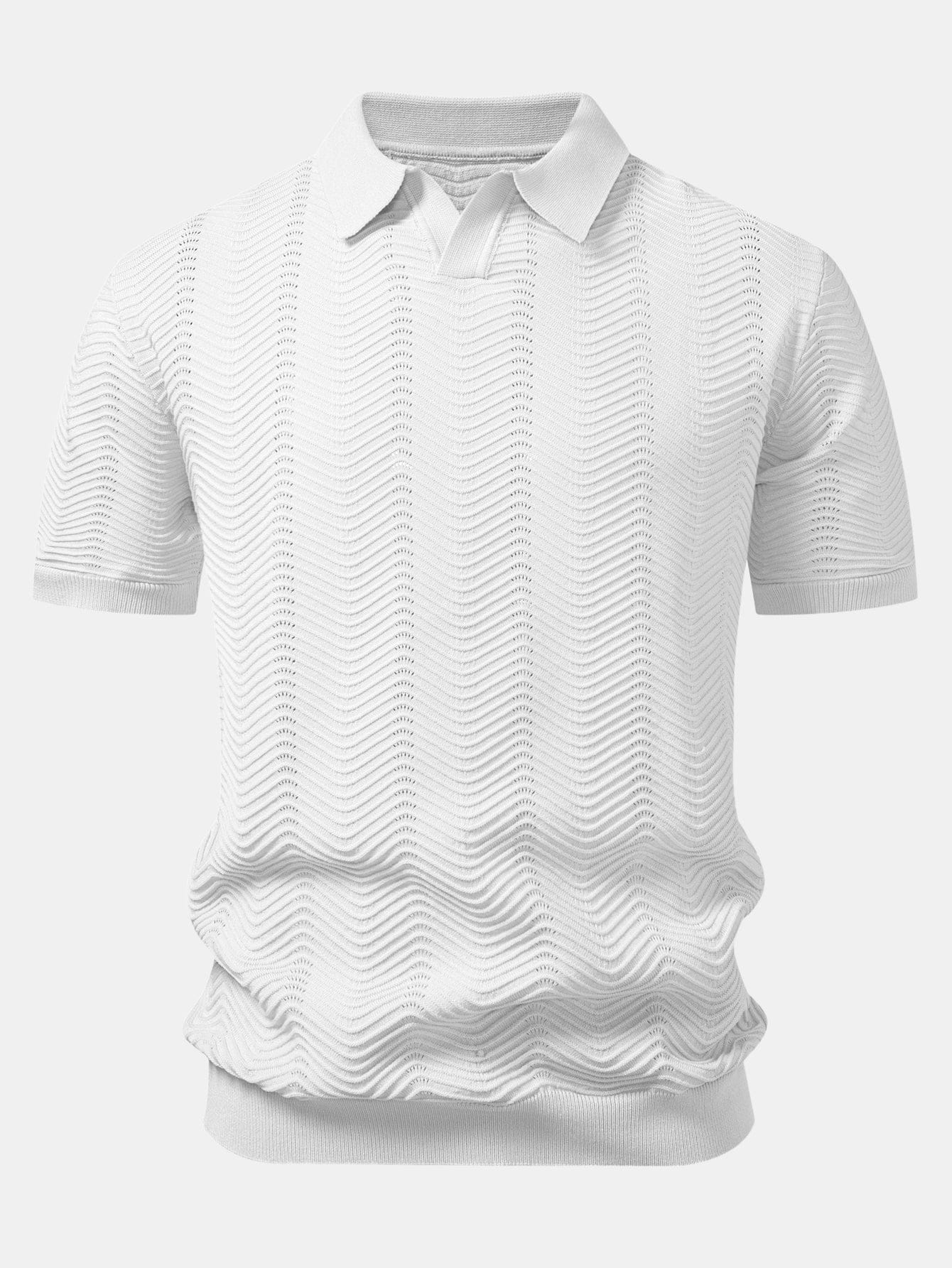 Velira Polo balta / XS Banga Johnny Apykaklės Megztas Polo