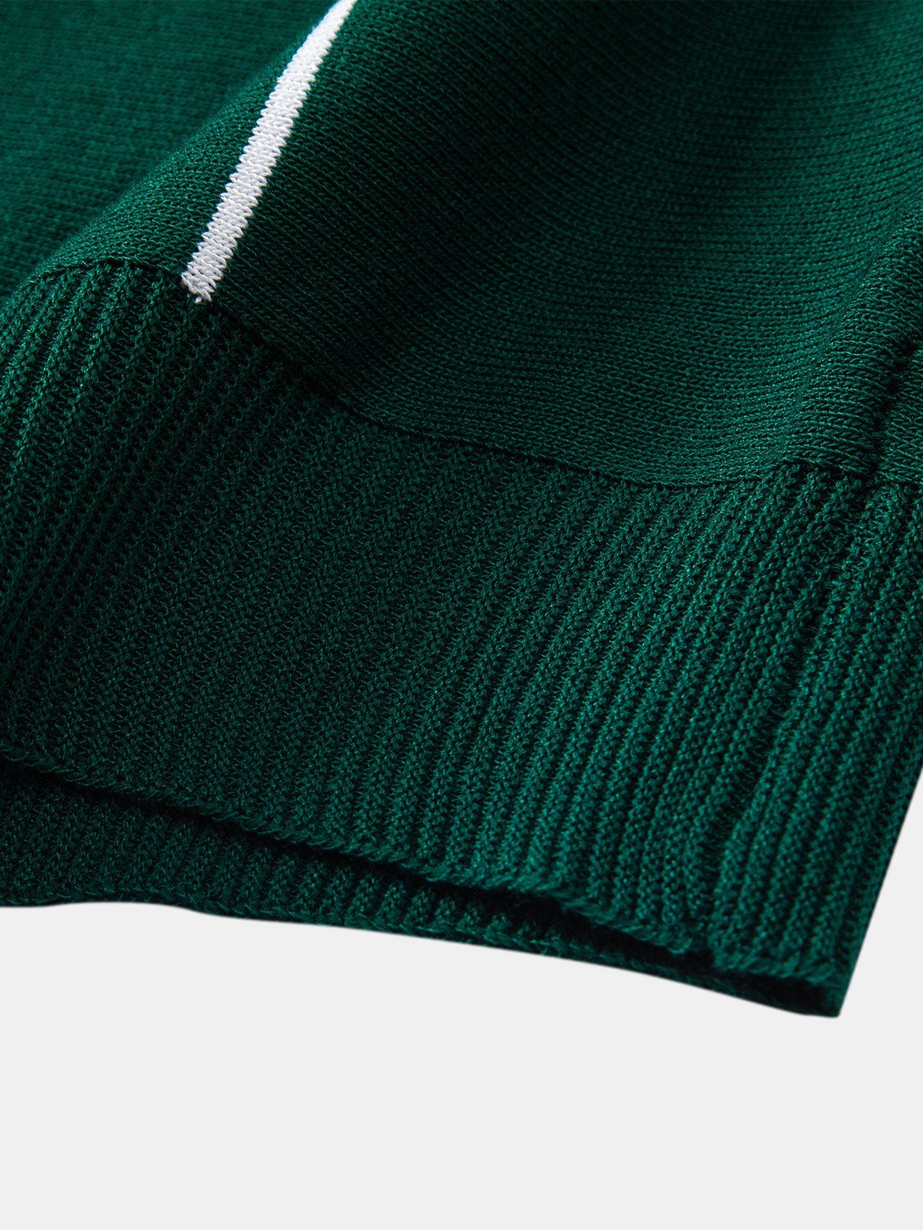 Velira Polo Dryžuota Zip Up Megzta Polo Marškinėliai