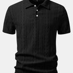 Velira Polo juoda / S Geometrinis Džakardo Polo