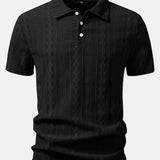 Velira Polo juoda / S Geometrinis Džakardo Polo
