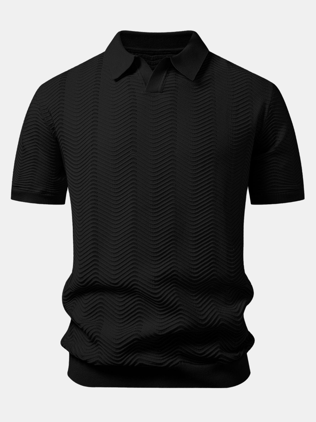 Velira Polo juoda / XS Banga Johnny Apykaklės Megztas Polo