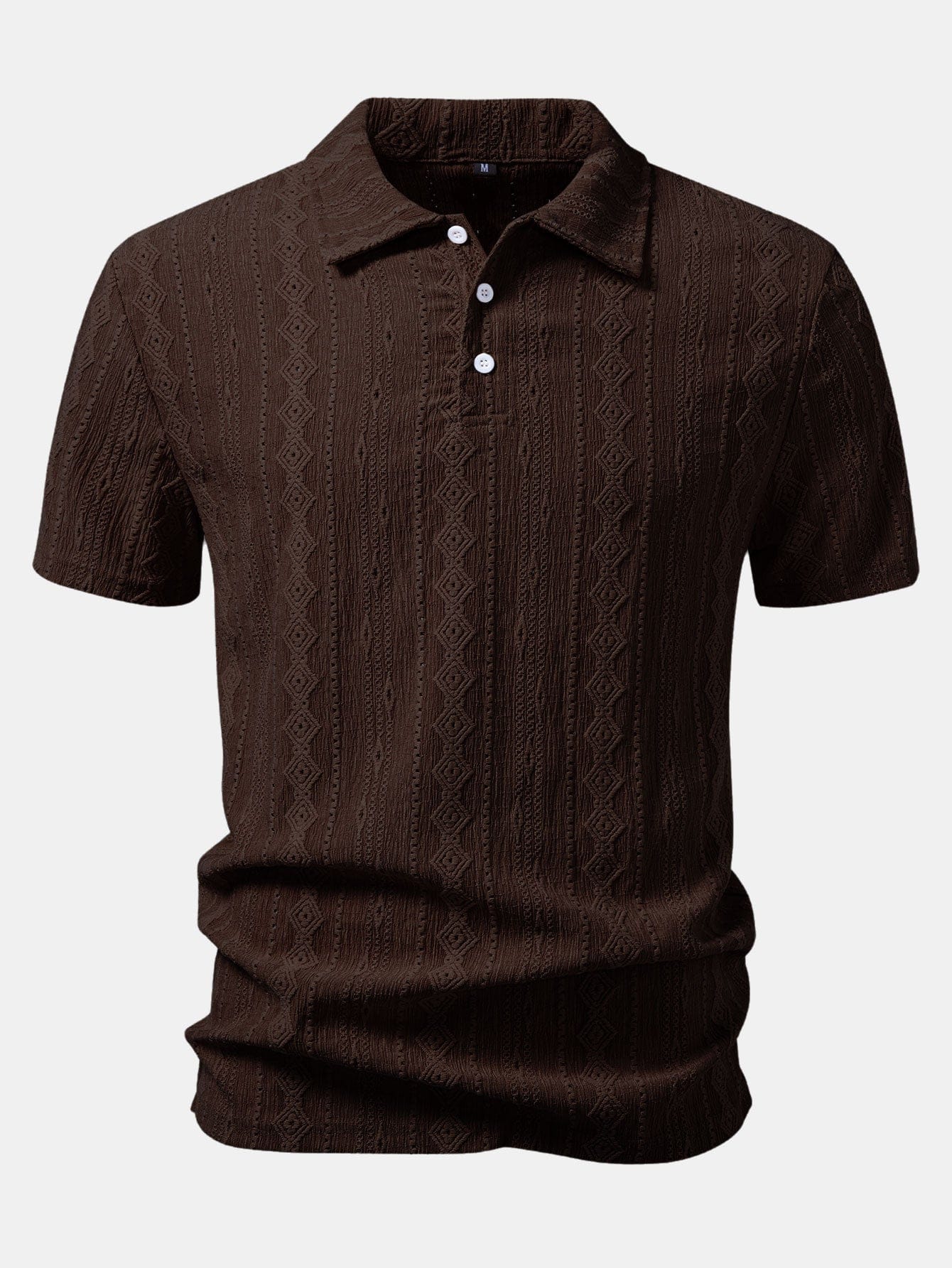 Velira Polo kava / S Geometrinis Džakardo Polo