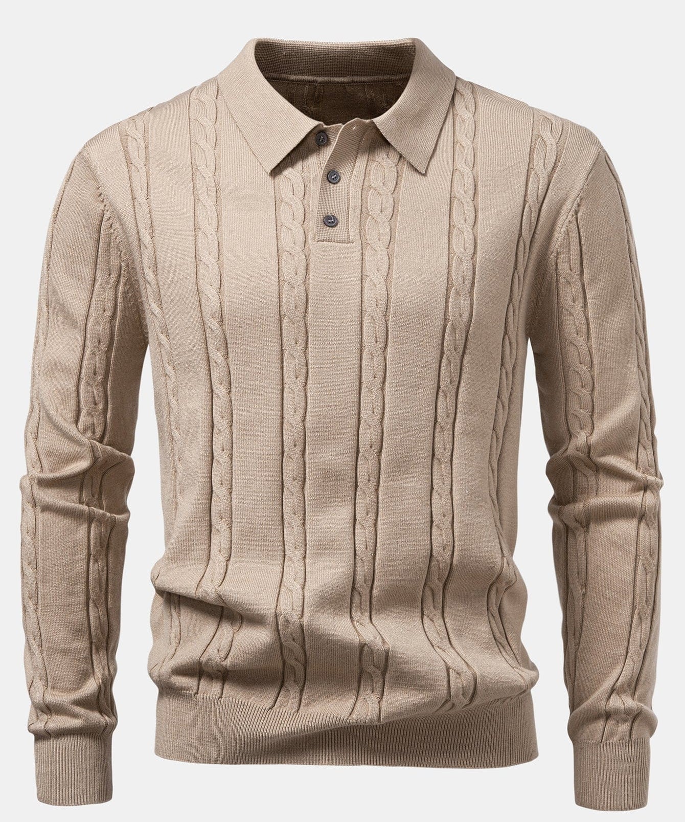 Velira Polo tan / XS Ilgomis Rankovėmis Sukurtas Polo Marškinėliai