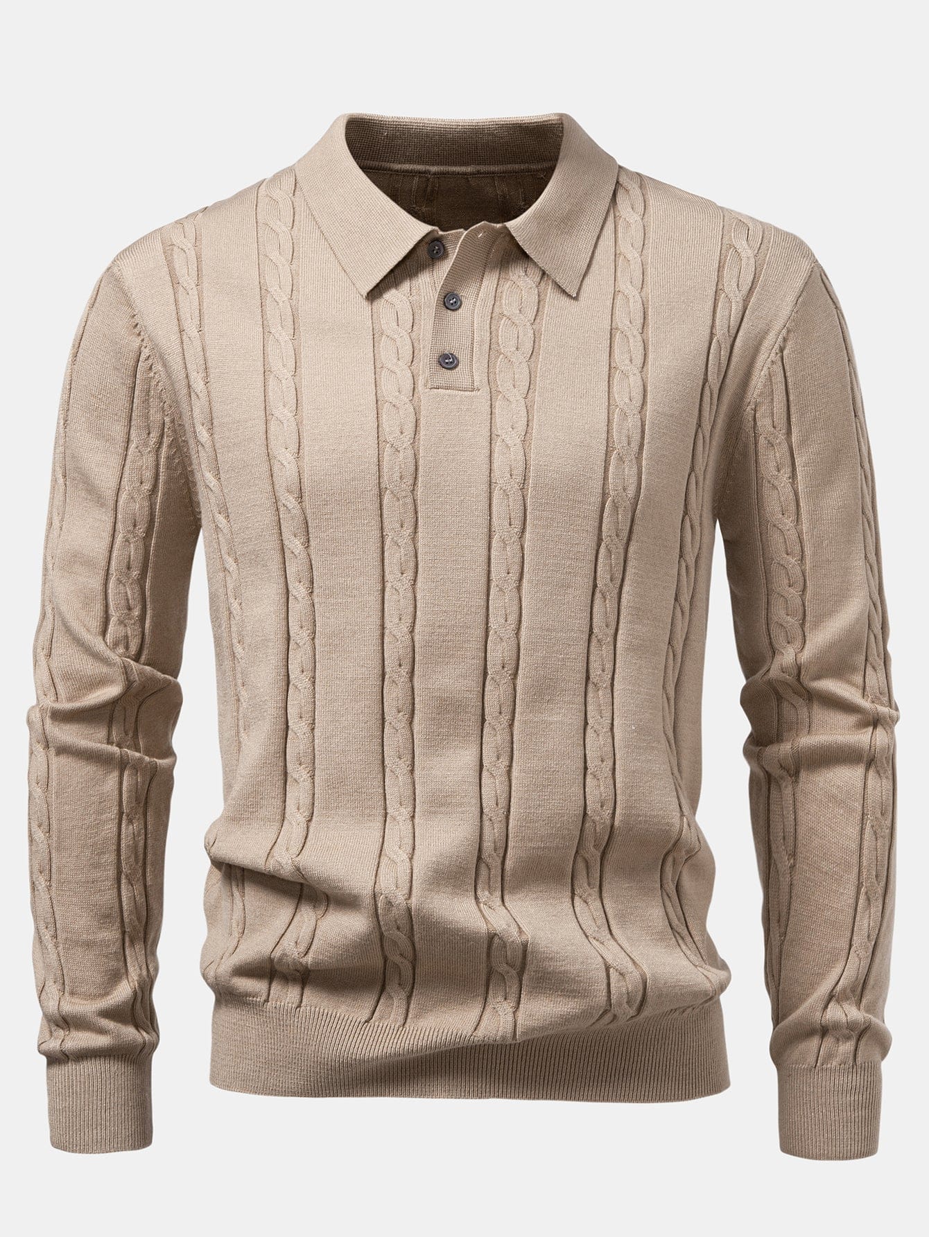 Velira Polo tan / XS Ilgomis Rankovėmis Sukurtas Polo Marškinėliai