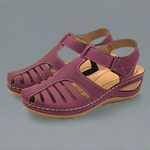 Velira Sandals Bordo / 5 (EU36) Hanna - Ortopedinės Hallux Valgus korekcinės sandalai